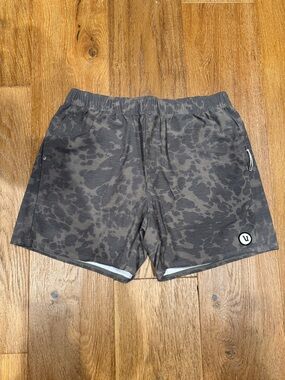 Vuori Men’s Black Camo Athletic Shorts